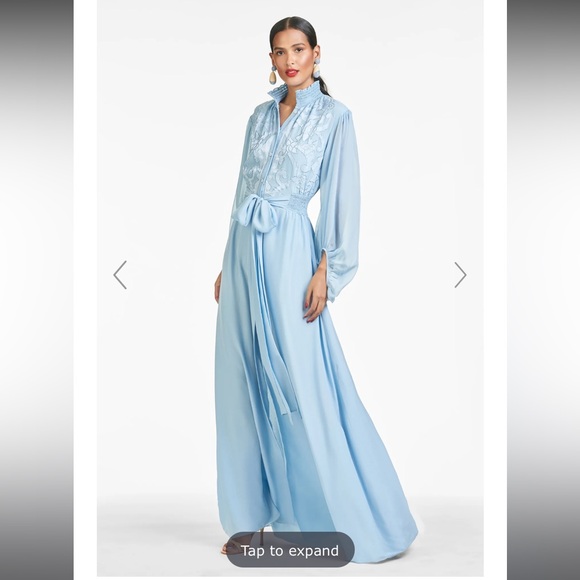 Sachin + Babi Dresses & Skirts - RATE! NWT - Sachin & Babi Silk Beatrix Gown - Chambray Blue - Size 10